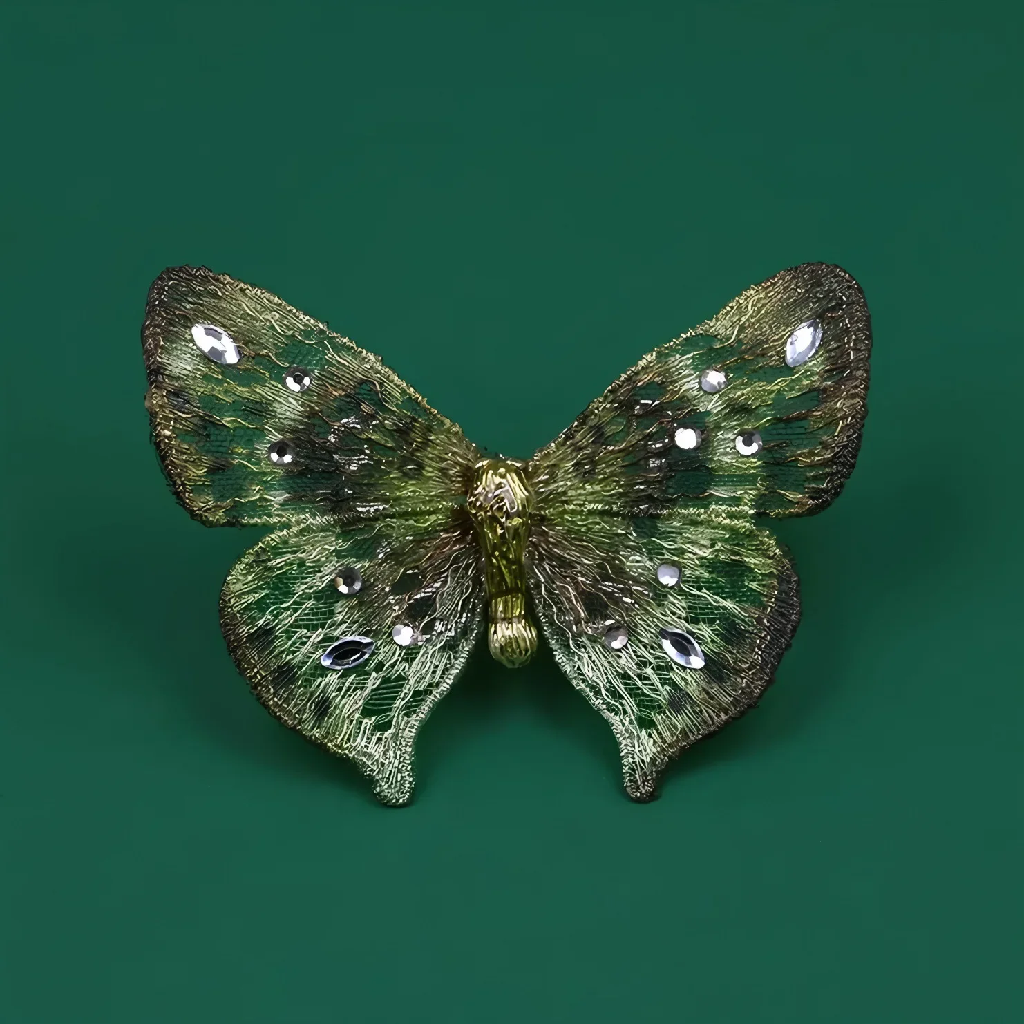 Exquisite Vintage Embroidered Butterfly Brooch Pin Women's High Fashion Embroidery Butterfly Brooch Flower Pin Design Sensation