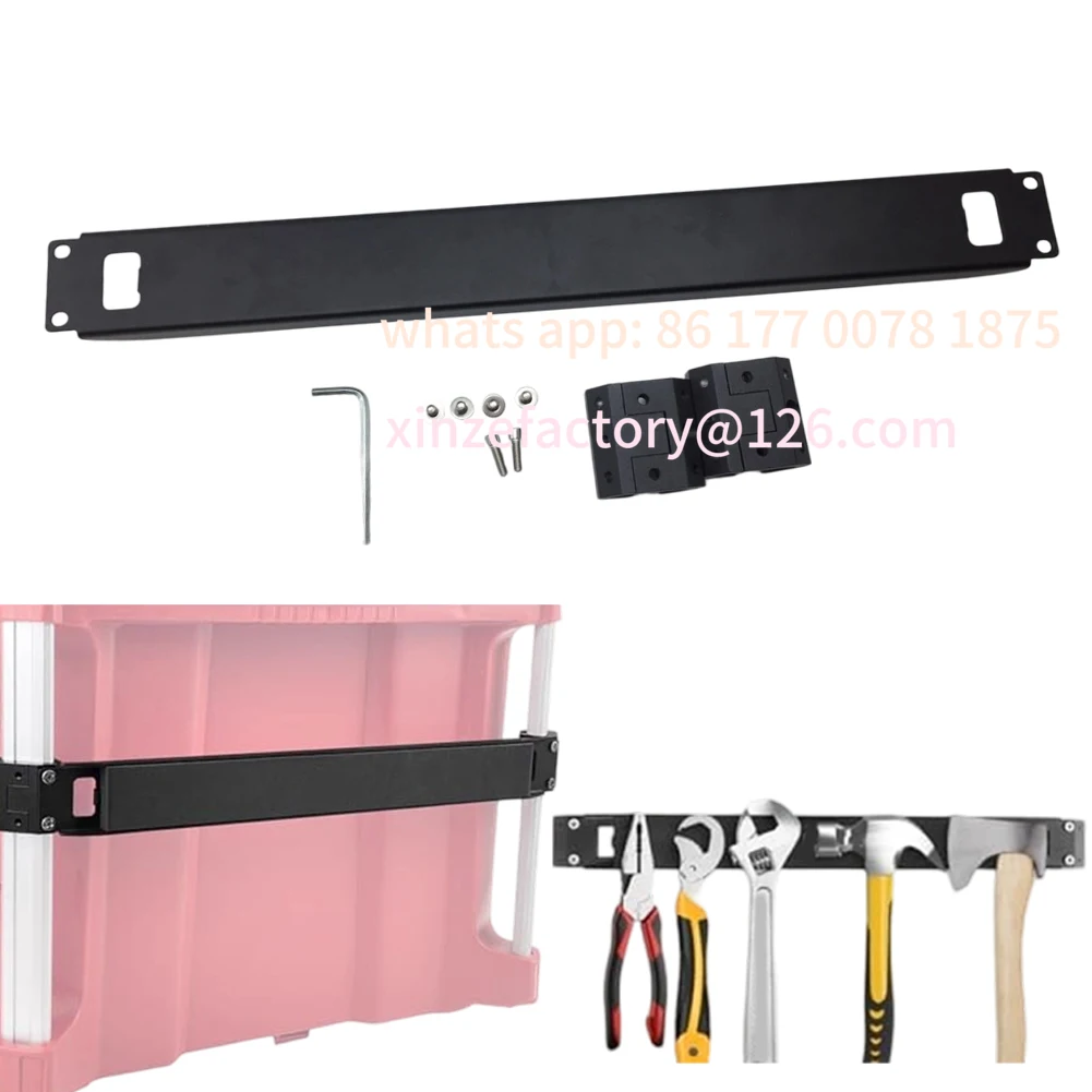 Customizable Power Tool Holder with Magnetic Strip for Packout Toolbox Metal Construction Easy Installation No Drilling Required
