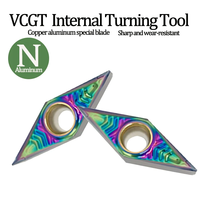 Ferramenta de Torneamento de Alumínio Cnc Inserções de Torno Vcgt Vcgt110302 Vcgt110304 Vcgt110308 Vcgt160404 Vcgt160408 al de Alta Qualidade