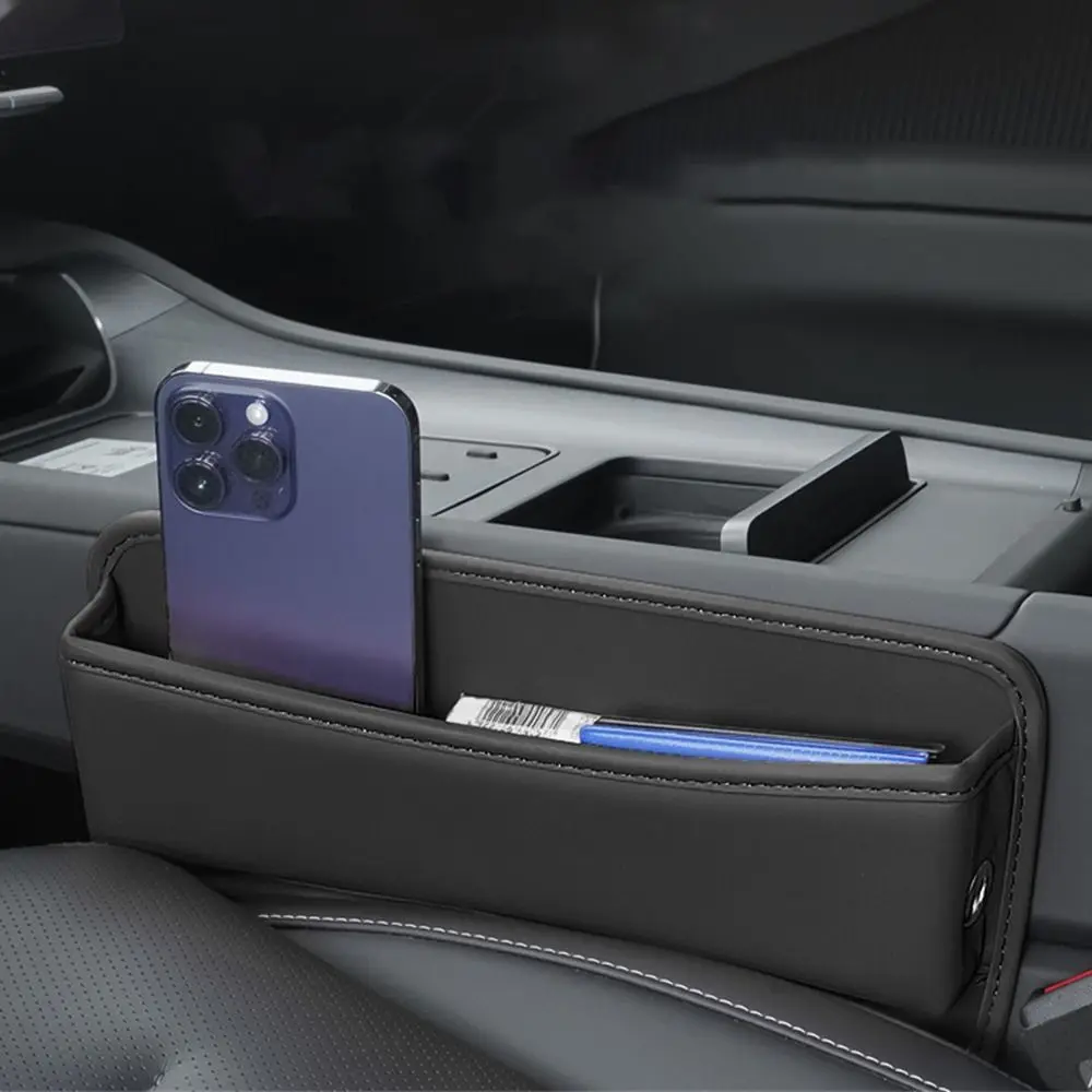 Praktisches Innenzubehör, Autositz-Lücken, multifunktionale Universal-Konsolen-Lückenfüller, Auto-PU-Auto-Innenraum-Aufbewahrungstasche