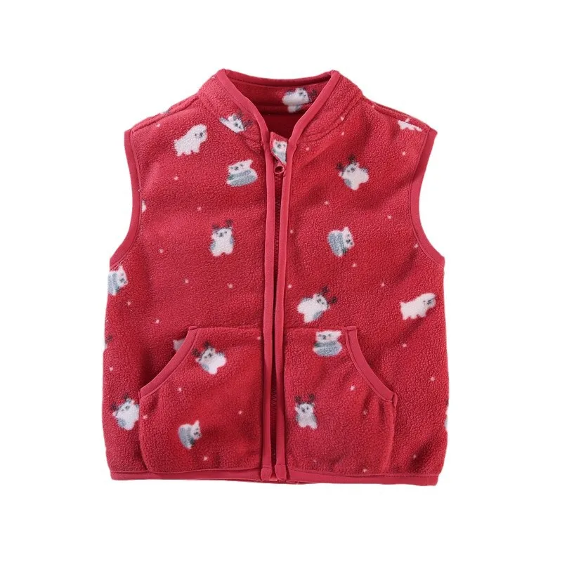 

New Autumn Winter Baby Clothes Children Boys Thick Warm Vest Kids Girls Clothing Infant Cartoon Costume Toddler Sportswear