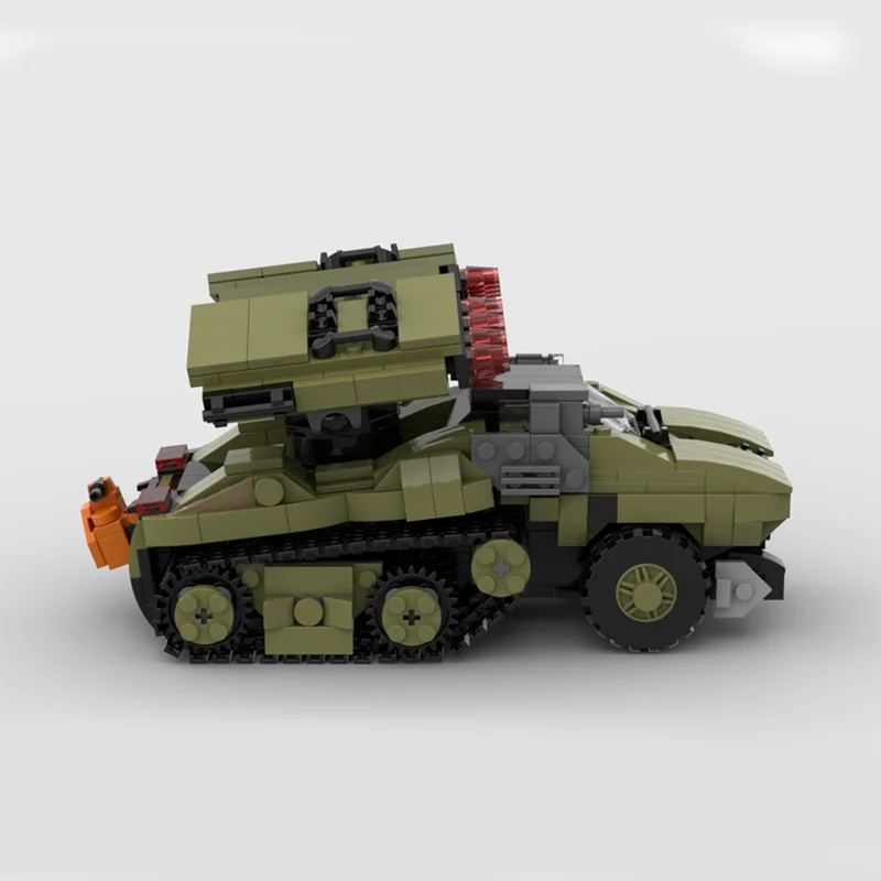 647pcs MOC System Halo Wars 2 Wolveriness Anti-aircraft Tank Model Building Blocks Christmas Gift Toy Architecture Education Art