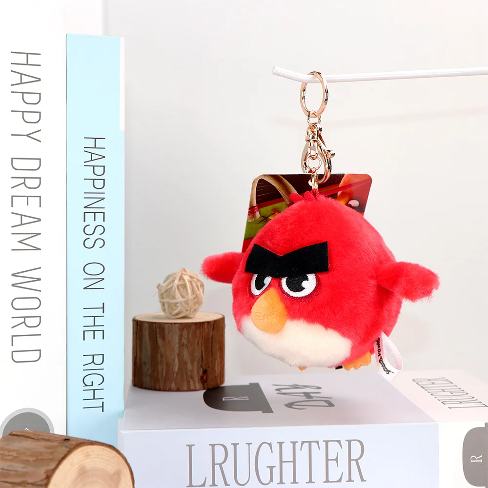 Angry Birds Original Plüsch-Schlüsselanhänger, 6,5–13 cm, Anhänger, Cartoon, Kawaii, Hängespielzeug, Stofftier, Dekoration, Geburtstagsgeschenke – Detail 6