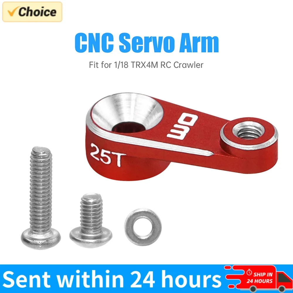 25T Tooth Servo Horn Steering Arm Steering Servo Horn Arm RC Servo Arm Horn for 1/18 TRX4M RC Crawler for TRX4M RC Crawler