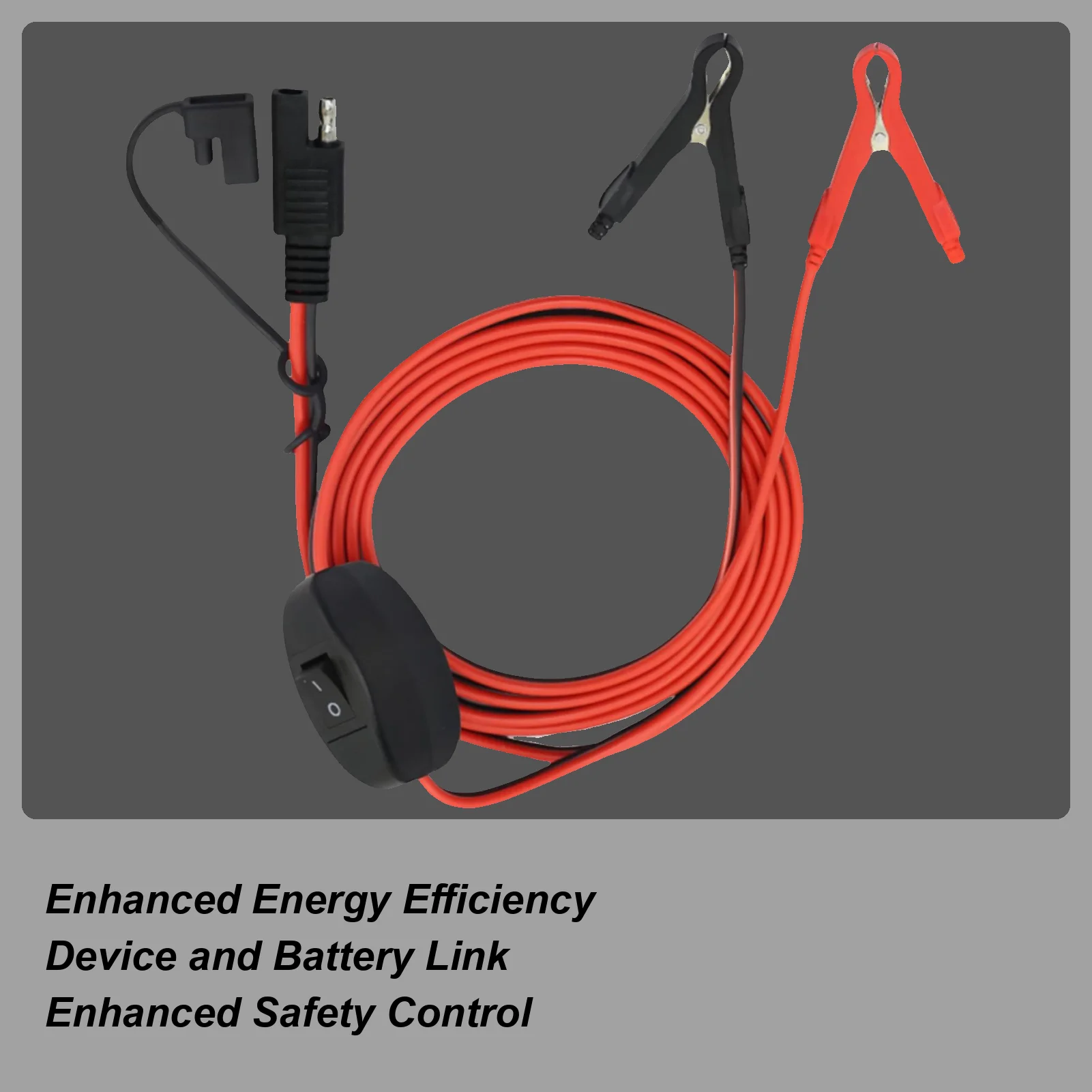 

SAE Battery Connector Battery Charger Cable With Button Quick Connector SAE Adapter For Car ATV Trailer Lawn Mower RV Tractor