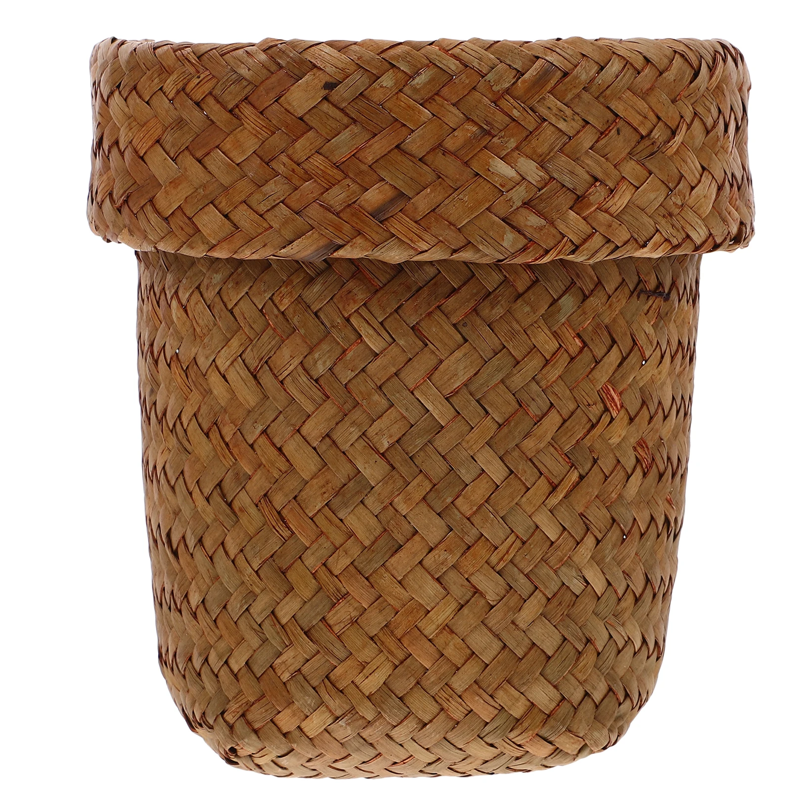 

Woven Storage Basket H made Seaweed Planter Baskets Indoor Flower Arrangement Decorative Woven Planters for Small Plants Stylish