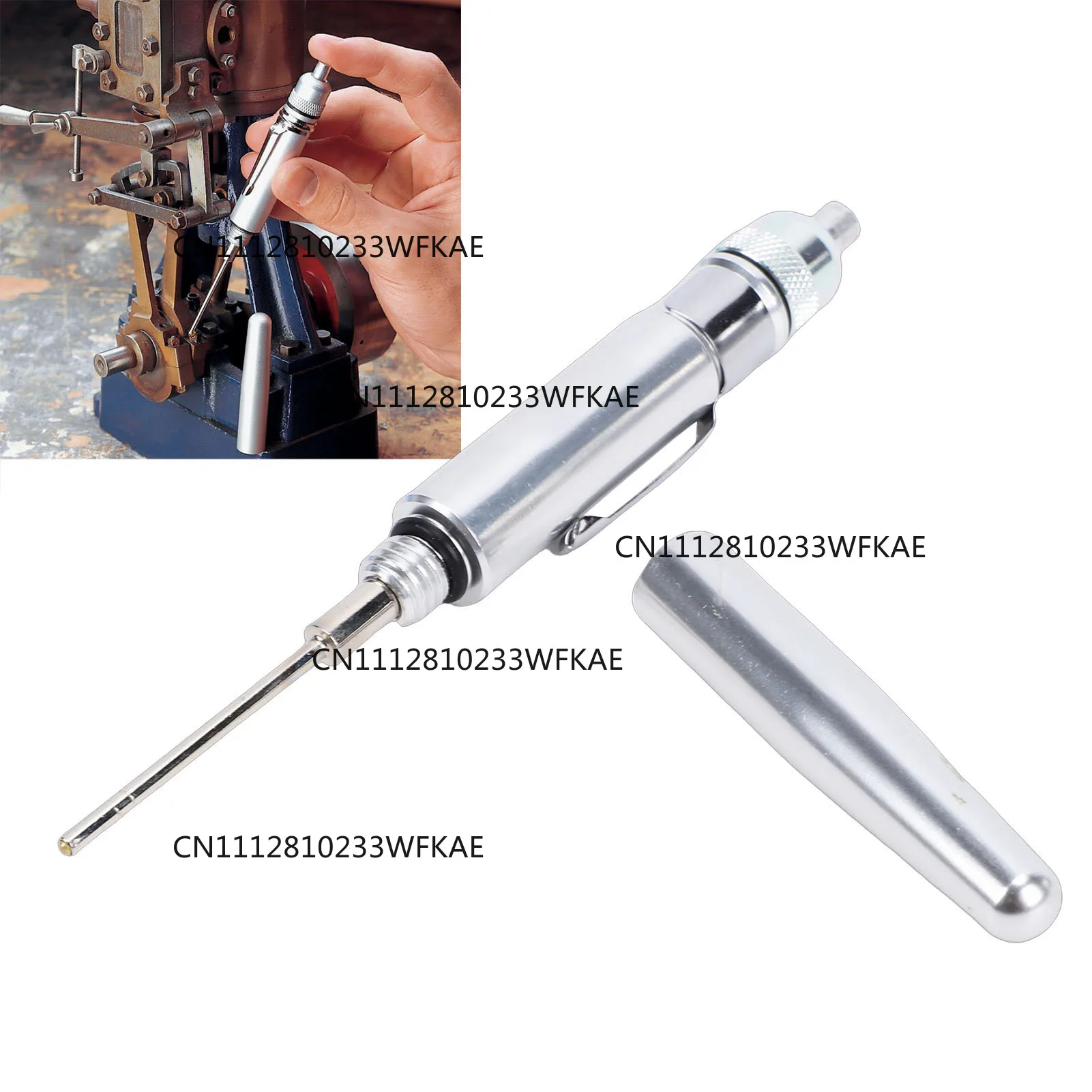 2pcsPrecision Oiler Portable Aluminum Lubricating Oil Pen with Pocket Clip Pinpoint Oil Applicator for Machine Maintenance
