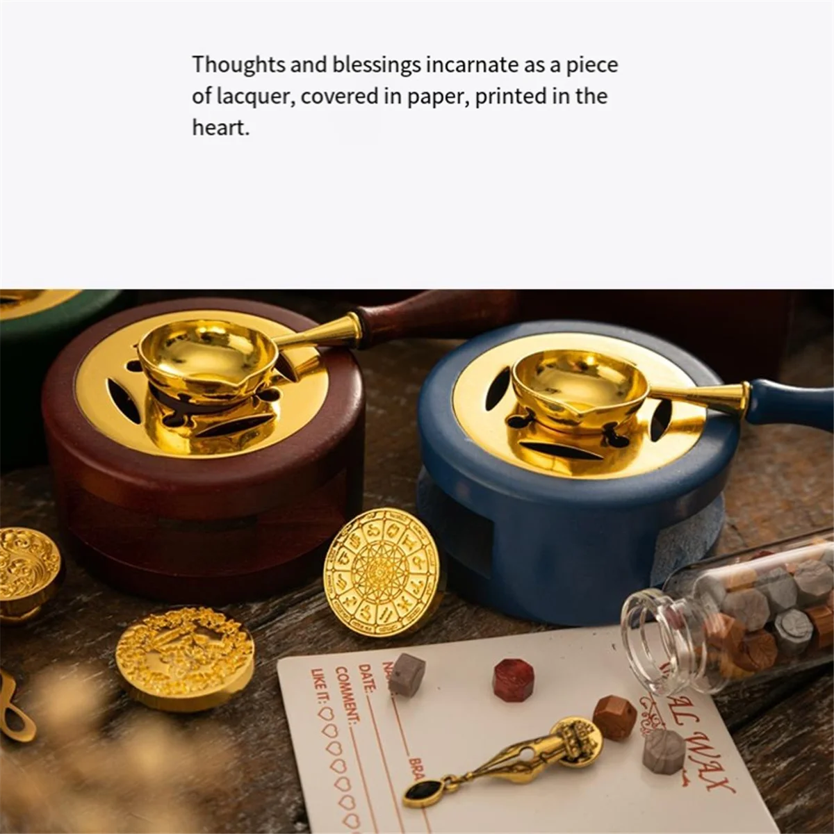 ABXHH مجموعة ختم من الشمع طلاء ختم ختم مجموعة الشمع لتقوم بها بنفسك لوازم الحرفية دعوة الزفاف مجموعة شمع الختم الزخرفية