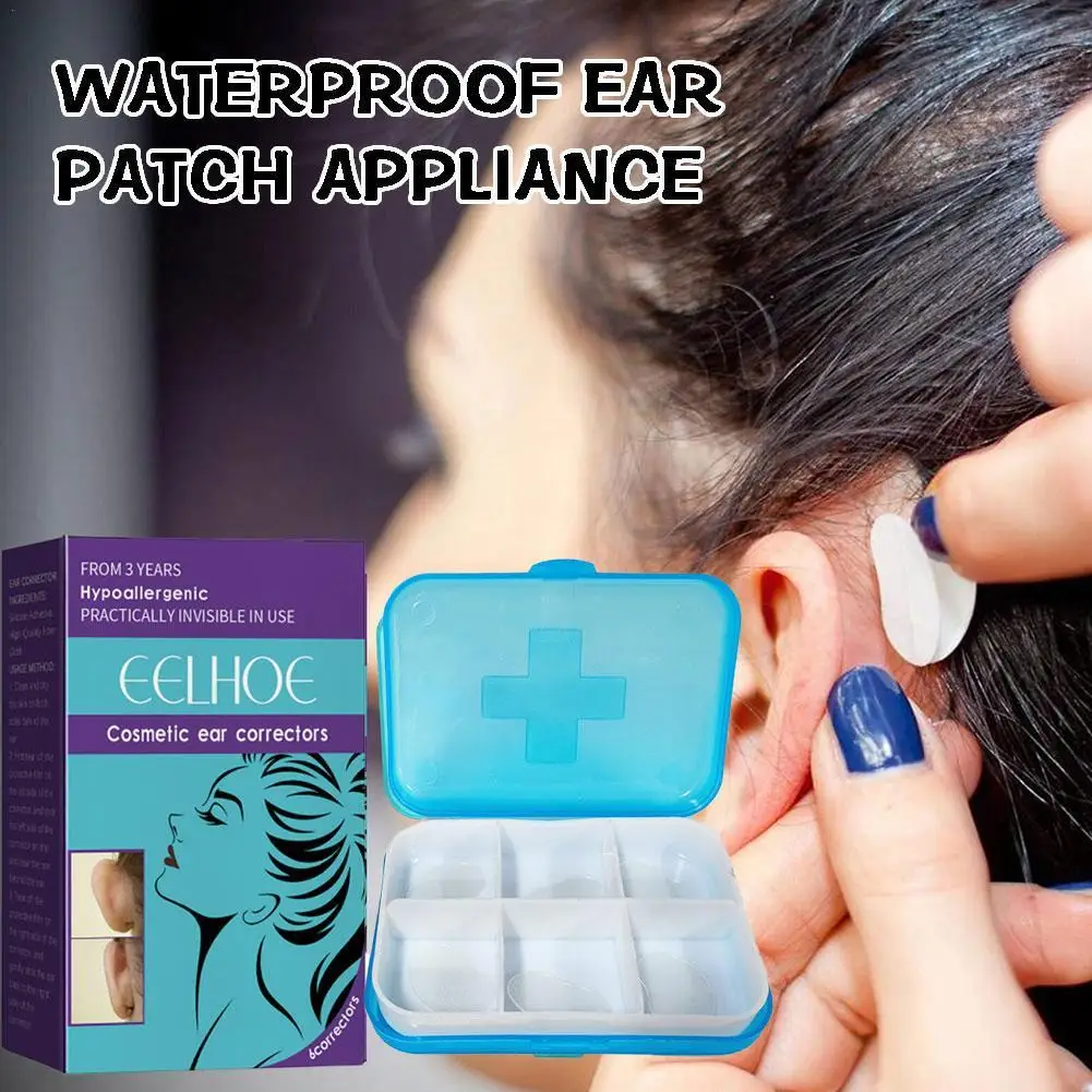 Parche Corrector de 6 piezas, chapa para cambio de oreja, versión Vertical, foto V, pegatina facial estereotipada