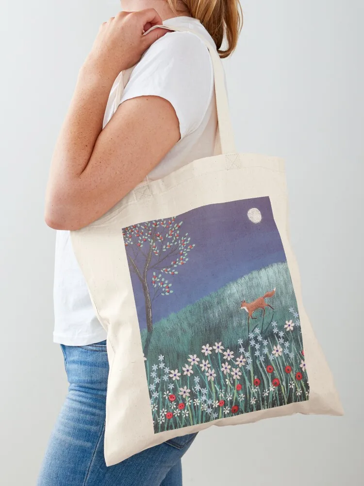 

Midnight Fox Tote Bag bags woman 2025 Women's handbag personalized tote Canvas bag