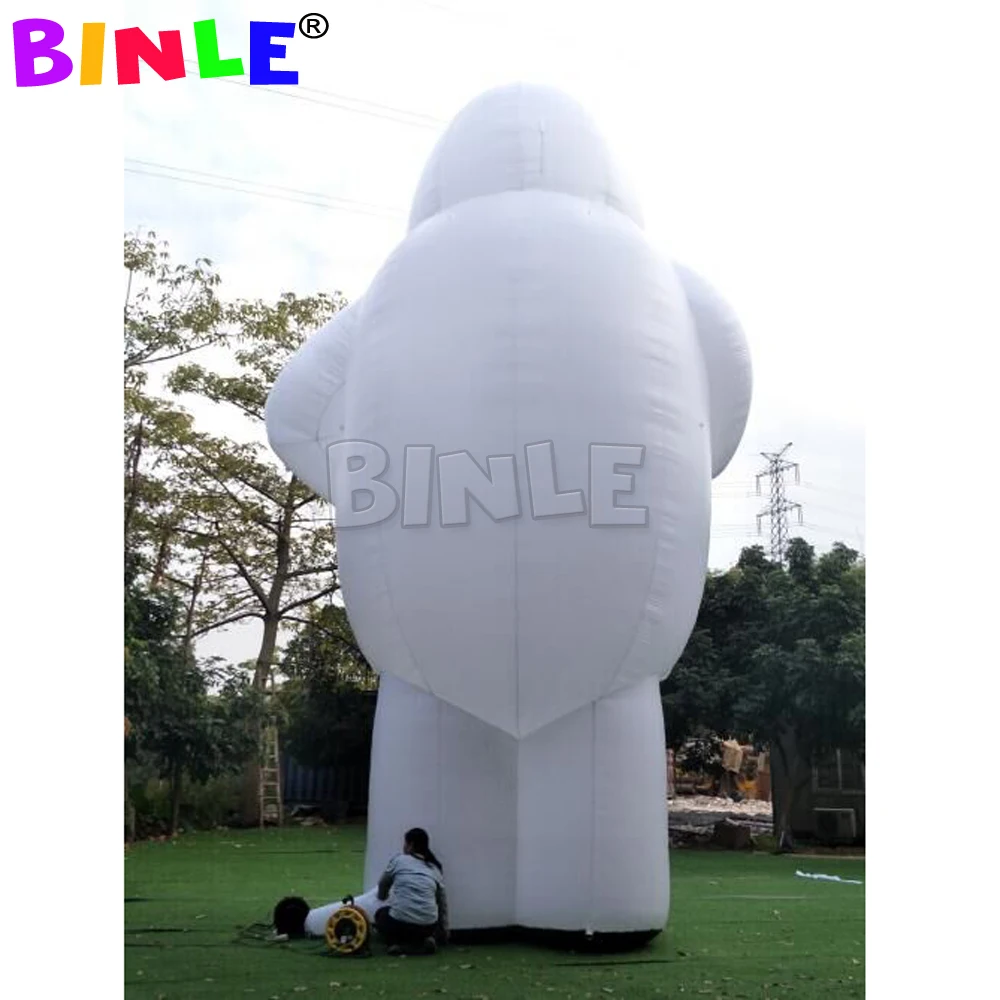 Muñeco de nieve gigante inflable para hombre, decoración del día de Navidad, blanco puro, eventos al aire libre, nuevo