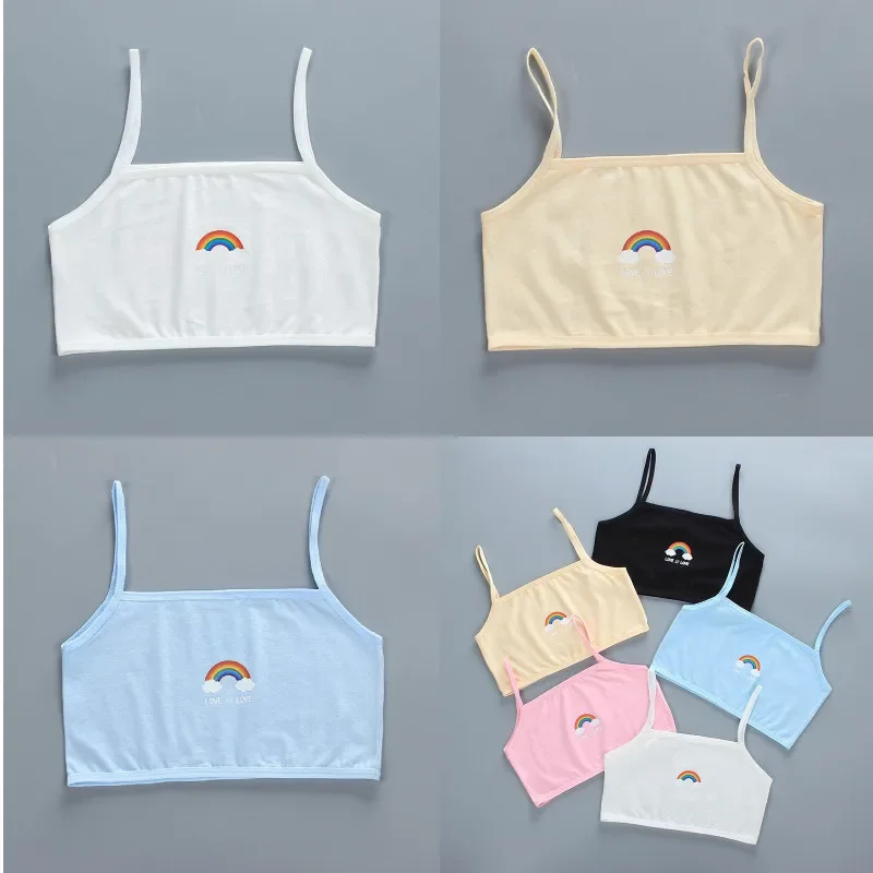 Girls Training Bra Cotton Underwear Girls Vest tops 8-14years