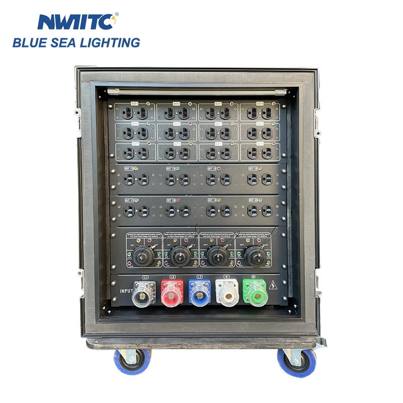 W-19 Customized Power Distributor 20 Road 20A American Edison Plugs Output 4 Road 19 Pin Output Power Distribution Box