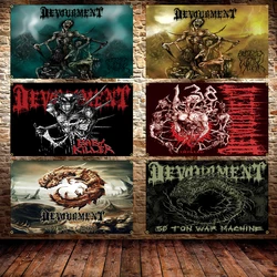 90X150CM 3X5Ft Devourments Band Flag Brutal Death Metal Band Polyester Printing Rock Banner For Decor Tapestry