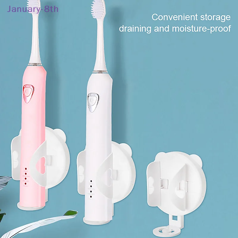 Non Punching Electric Toothbrush Holder Telescopic Toothbrush Holder Gravity Sensing Storage Rack Wall Mounted Toothbrush Base