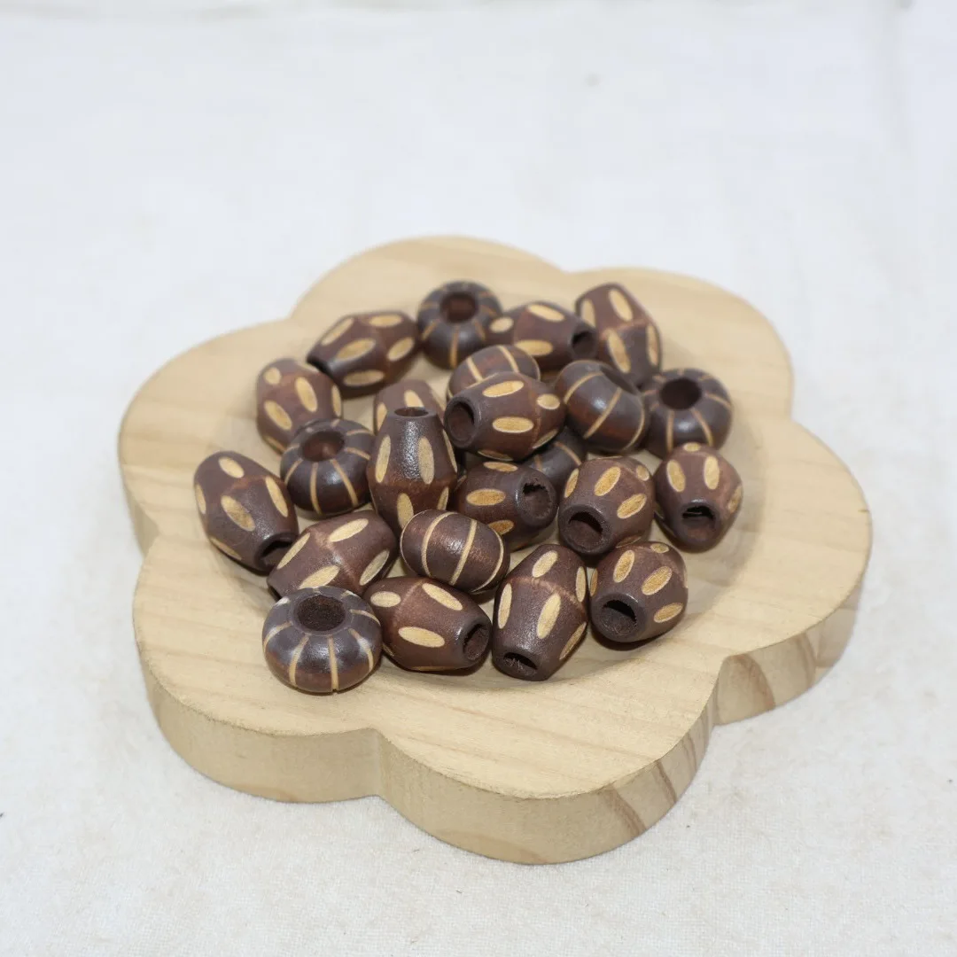 200PCS/Lot Carve Round Loose Beads DIY Bracelet Necklace Craft Jewelry Beads Wheel Shape High Quality Accessories
