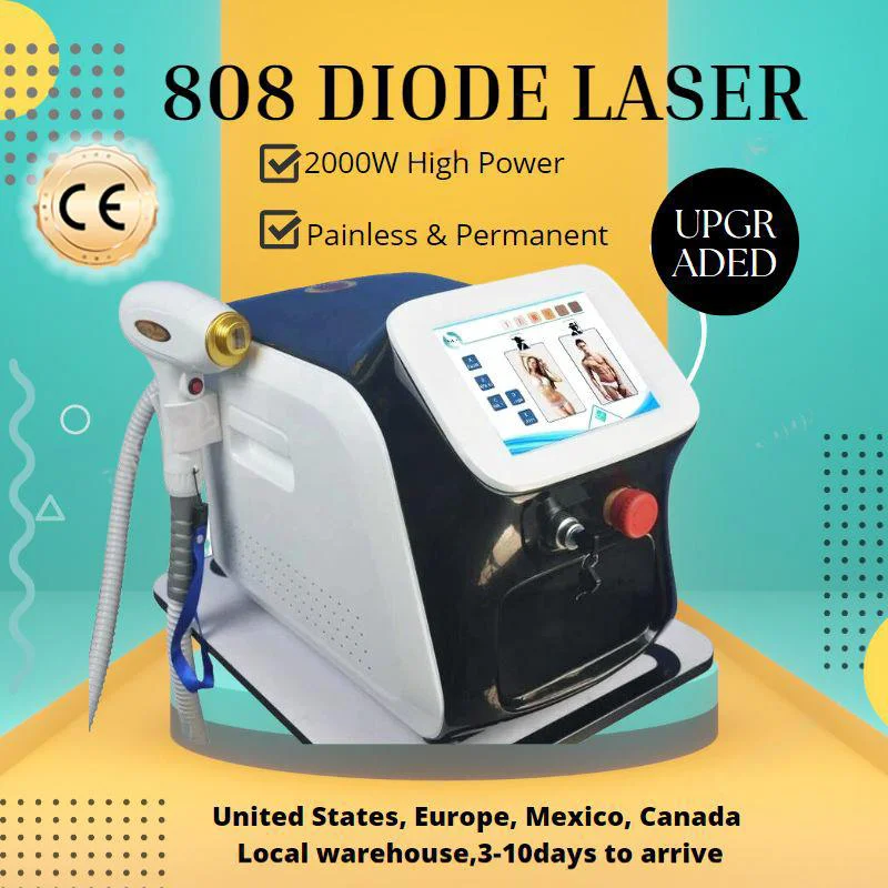 Soprano Diode Laser Hair Removal Machine Ice Titanium 755 808 1064 Triple Wavelength Depilation Professional Beauty Device