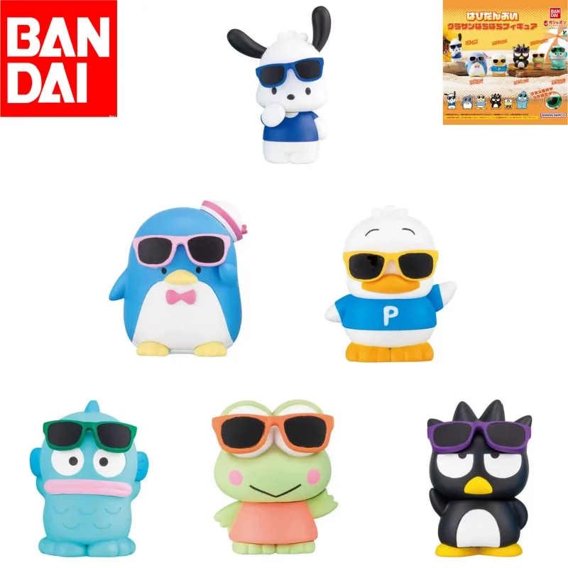 

Bandai Sanrio Hapidanbui Summer Sunglasses Figure Gashapon, 6 Styles Cute Anime Collectible Capsule Toy Desktop Ornament Gift
