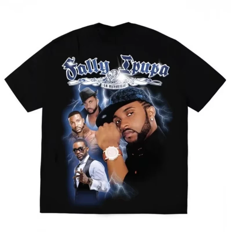 

Fally Ipupa Merch 2025 Tee T-shirt Merch Men Short Sleeve Tee Unisex Tops Clothes Causal Female Y2K Tops
