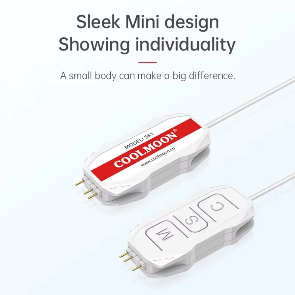 ARGB Controller Cable ARGB 5V 3PIN To SATA LED Color Intelligent Fan Controller 1 To 4 Sync Motherboard Cable Extension Line