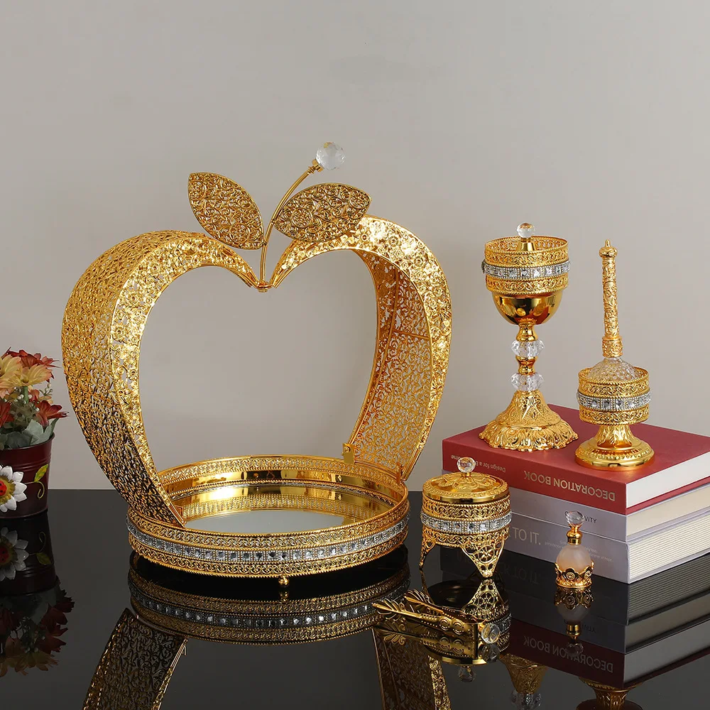 New Middle Eastern style incense burner set Arabian incense set Apple decorative incense burner set Personalized portable