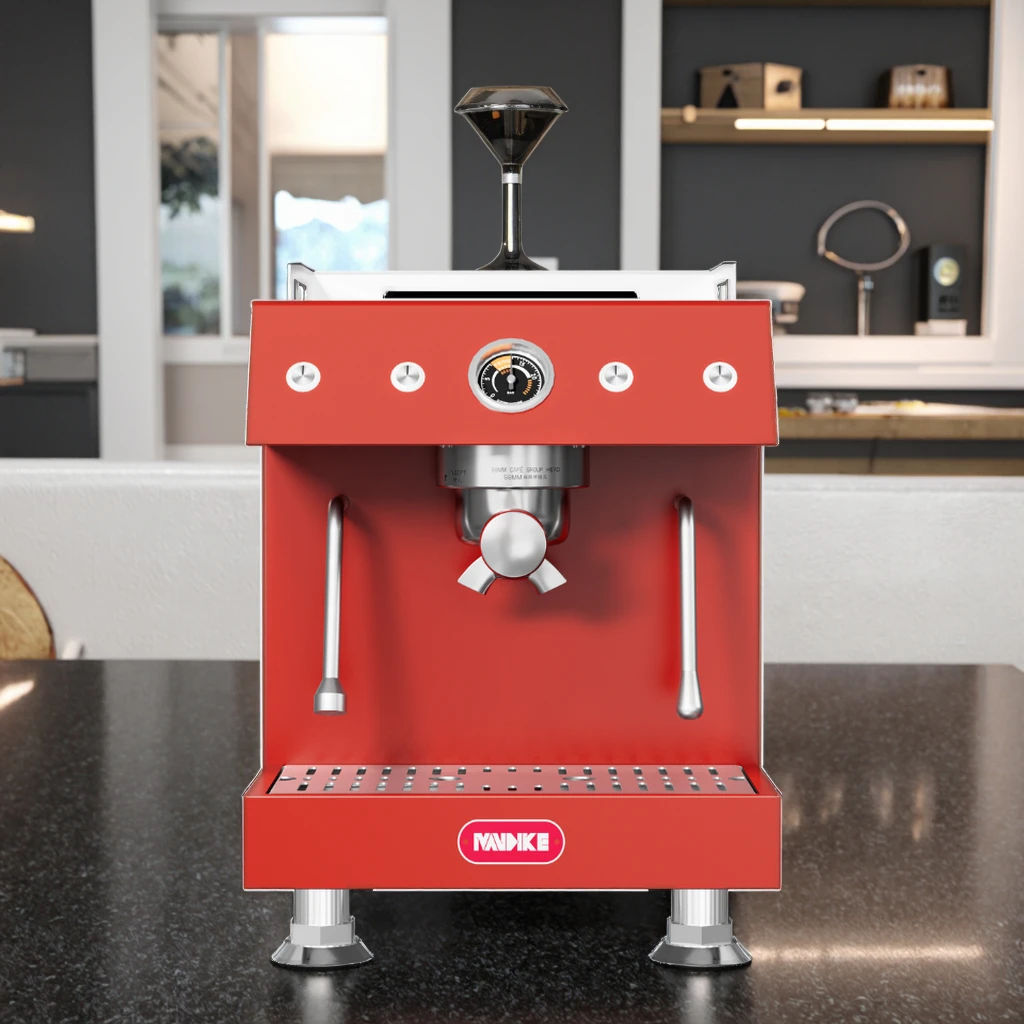 MDK MC2 Vibrating Pump Pre Infusion Electric Semi Automatic Commercial And Domestic Coffee Machine Maker Stainless Steel