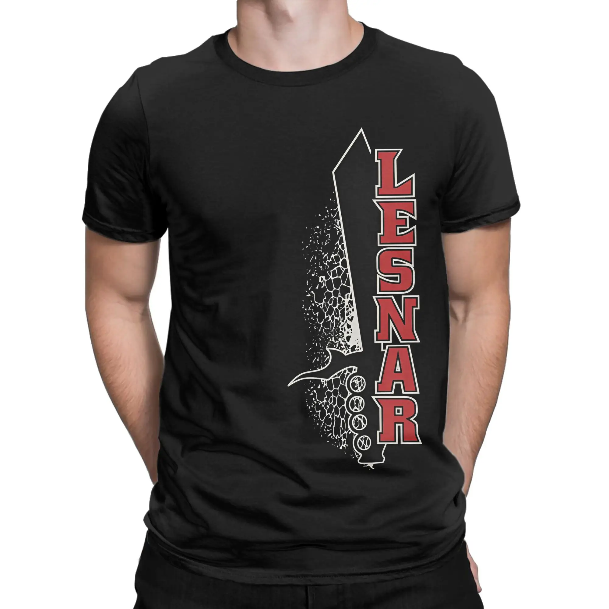 T-shirt da uomo Black Brock Lesnar T-shirt divertente in cotone T-shirt a maniche corte Girocollo Top Regalo di compleanno