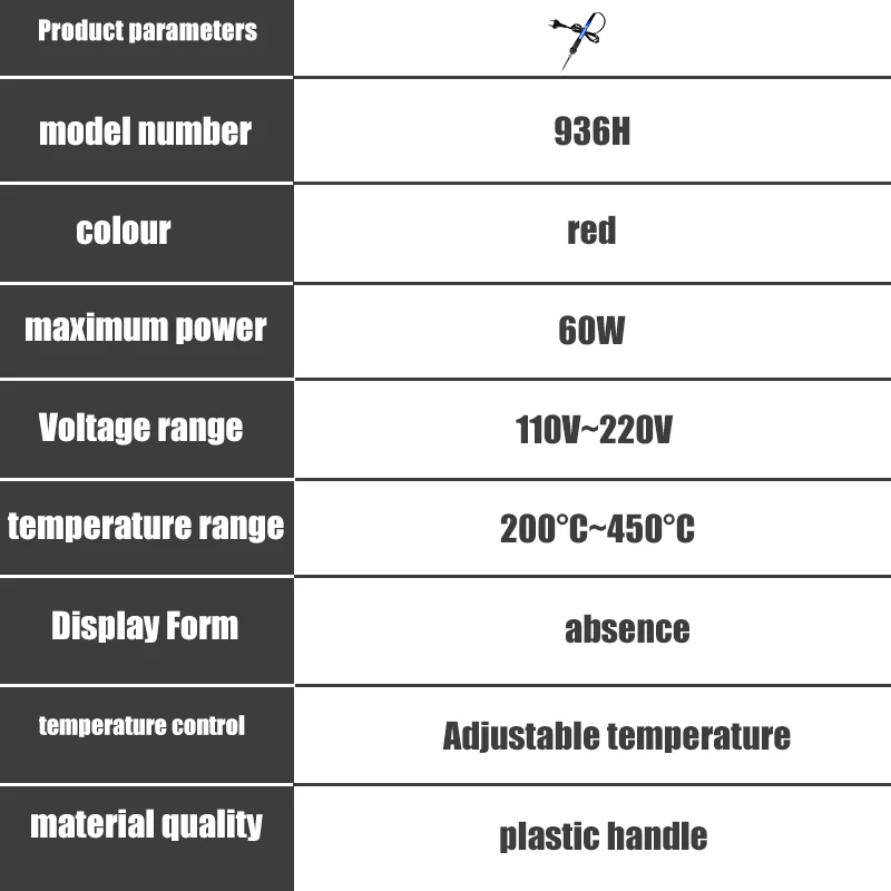 Kit saldatore elettrico a temperatura regolabile 110V 220V 60W Saldatore