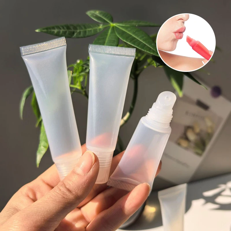 

Мини-тюбики для помады/бальзама для губ 5/8/10/15 мл, прозрачные, мягкие, с колпачком, портативные, дорожные, многоразовые, для образцов, косметические контейнеры