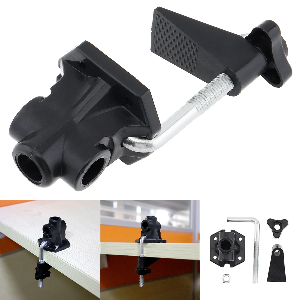 Universal Bracket Clamp Accessories DIY Fixed Metal Clip Fittings Screw Camera Holder for Broadcast Microphone Desk Lamp Tools