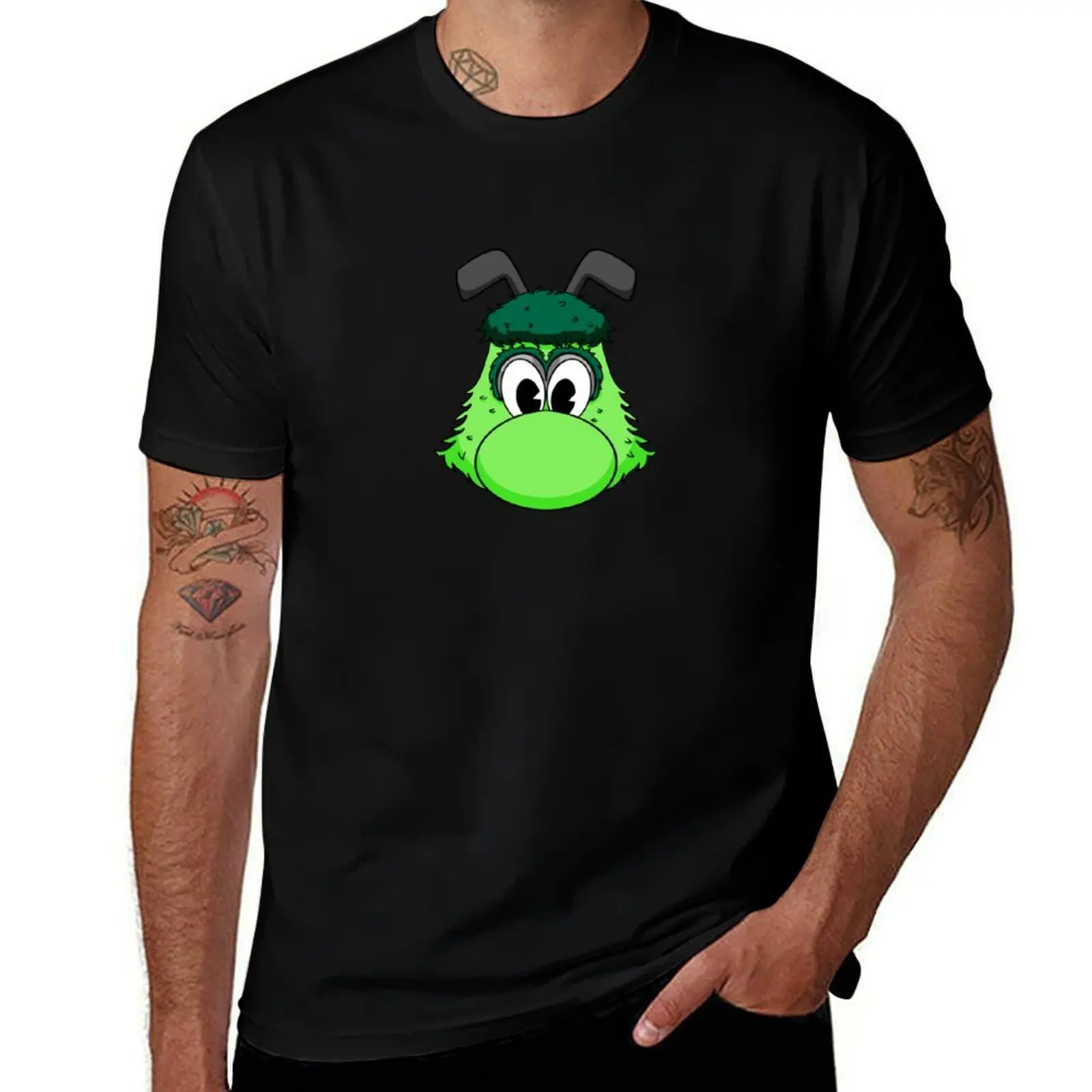 Victor E Green T-Shirt Basic Solid Color Casual Tee Shirt T-Shirt