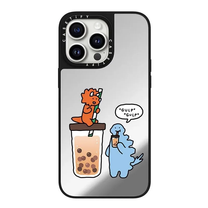 حافظة آيفون ديناصور لطيفة تعاونية متوافقة مع iPhone 16/15/14/13/12/11 تصميم كرتوني يناسب موديلات Pro/Pro Max plus #5