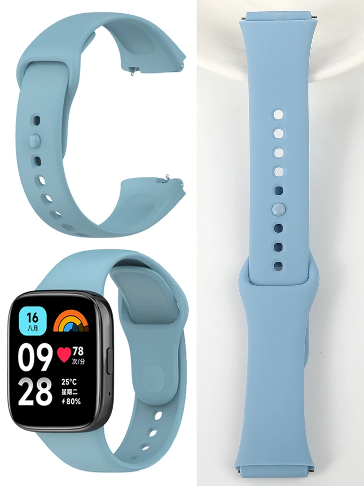 Ремешок для Xiaomi Redmi Watch 3 Active 3 Lite, спортивный силиконовый сменный ремешок, браслет для Redmi Watch 3 Active