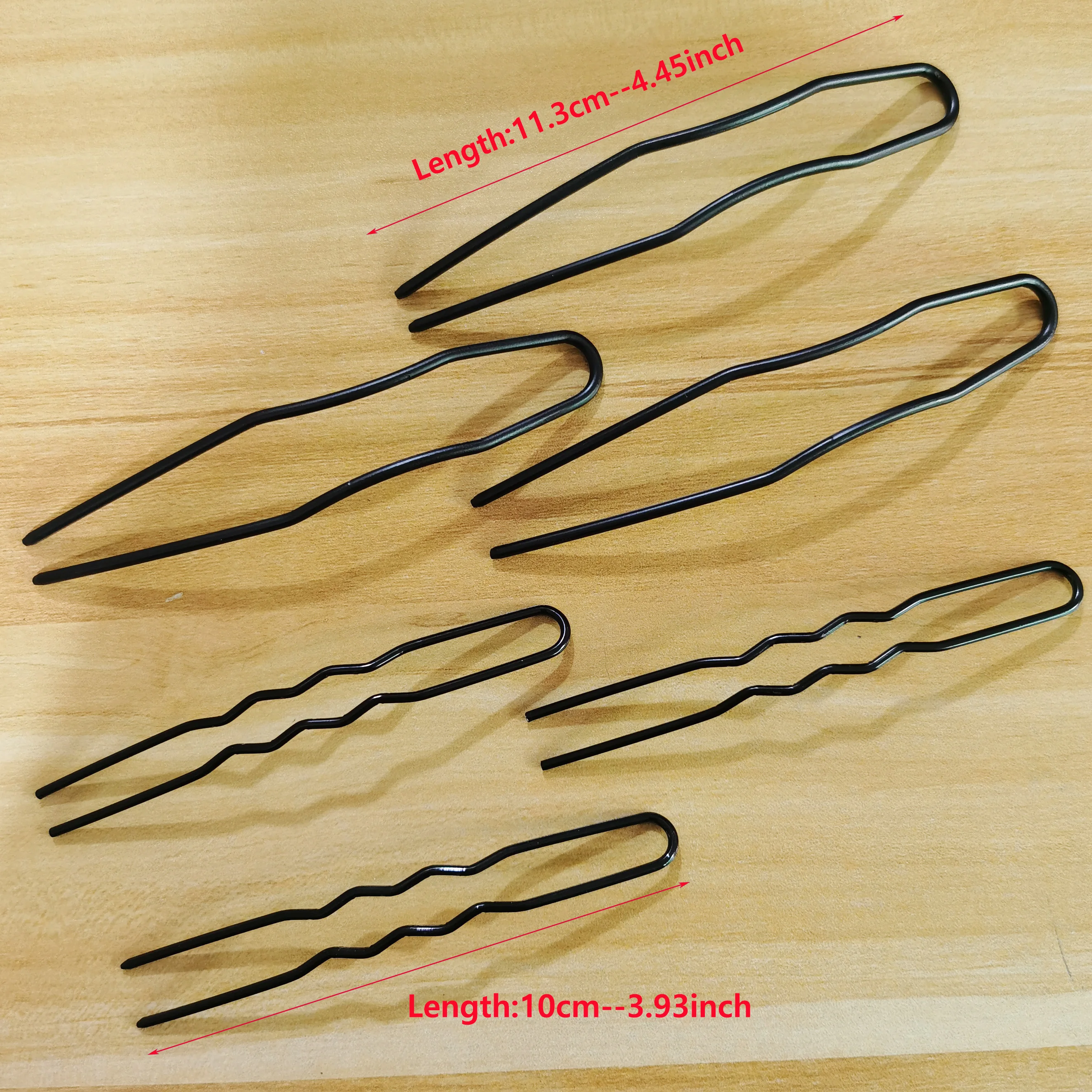 5 Stück Große Metall-U-förmige Haarspangen für Frauen und Mädchen, Modische Haarstyling-Clips, Haarknoten-Clips, Ballett-Haarnadeln, Haaraccessoires – Detail 1