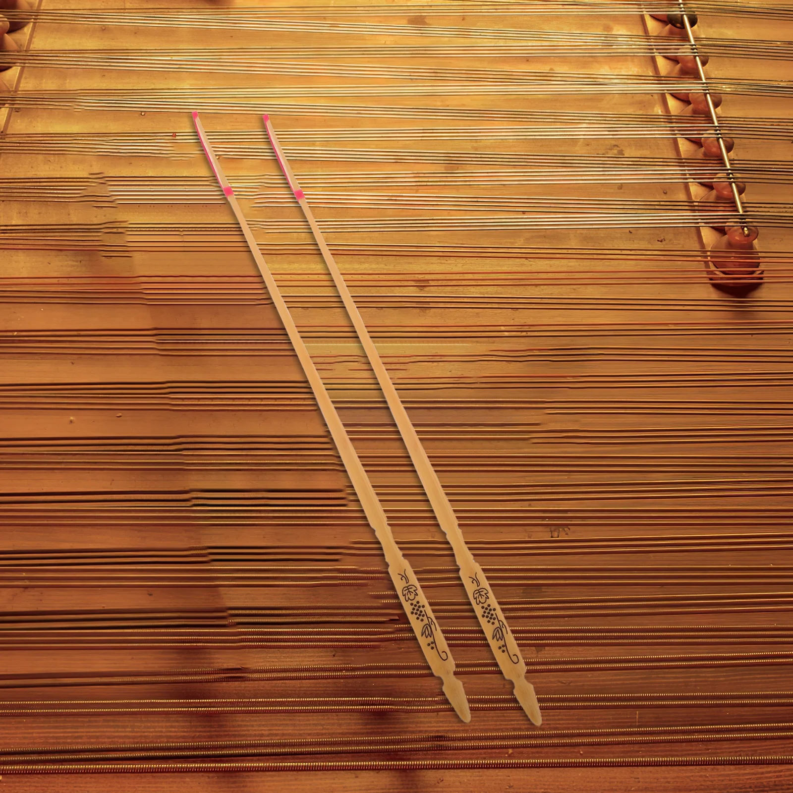 

2pcs Professional Yangqin Sticks Dulcimer Bamboo Mallets For Performance Practice Rosewood Durable Accessory Chinese Musical