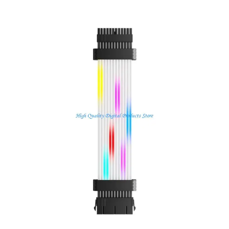 

U2JE ARGB Illuminateds 24Pin Extension Cord ARGB Light Strips for Desktop Setups