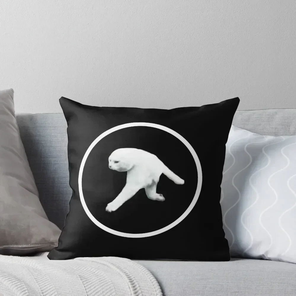 

Aphex Twin - Two legged cat (white logo) Throw Pillow Anime Decorative Sofa Cushions pillow