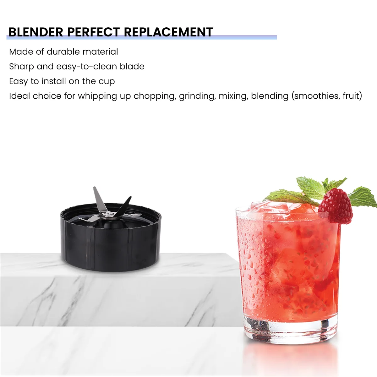 Blade Replacement Part Compatible for Magic- (250W, MB1001 Series) Blade Stainless Steel Blade Spare