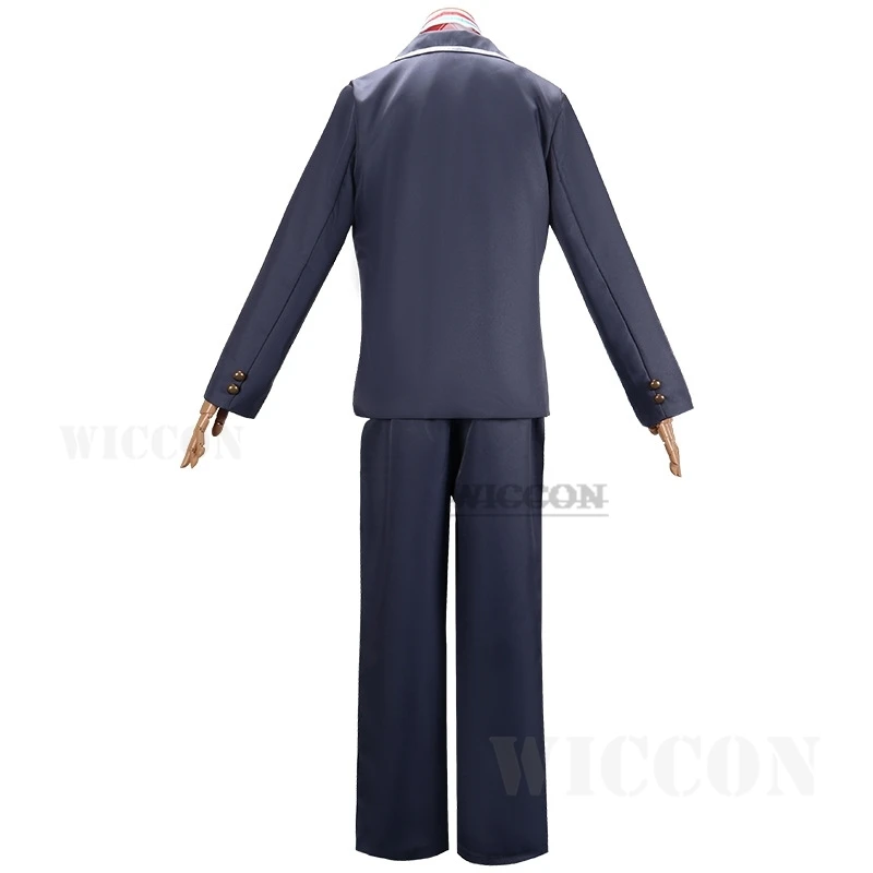 YouTuber VTuber NIJISANJI Kenmochi Toya Cosplay Costume Wig Anime Man Woman School Uniform Halloween Carnival Party Suit JK DK