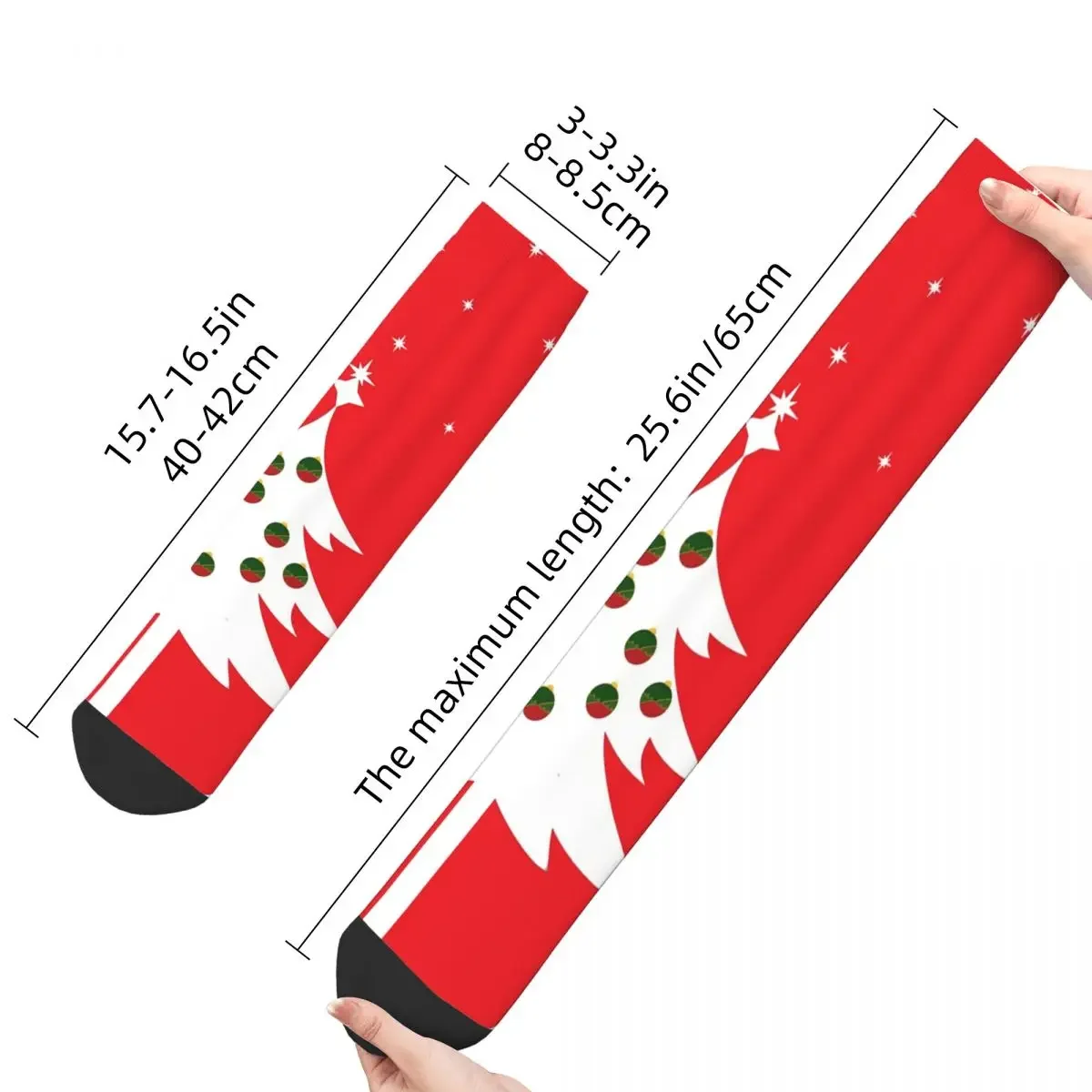 Calzini da uomo felici inverno natale Vintage Harajuku Hip Hop novità Crew Crazy Sock Gift Pattern stampato