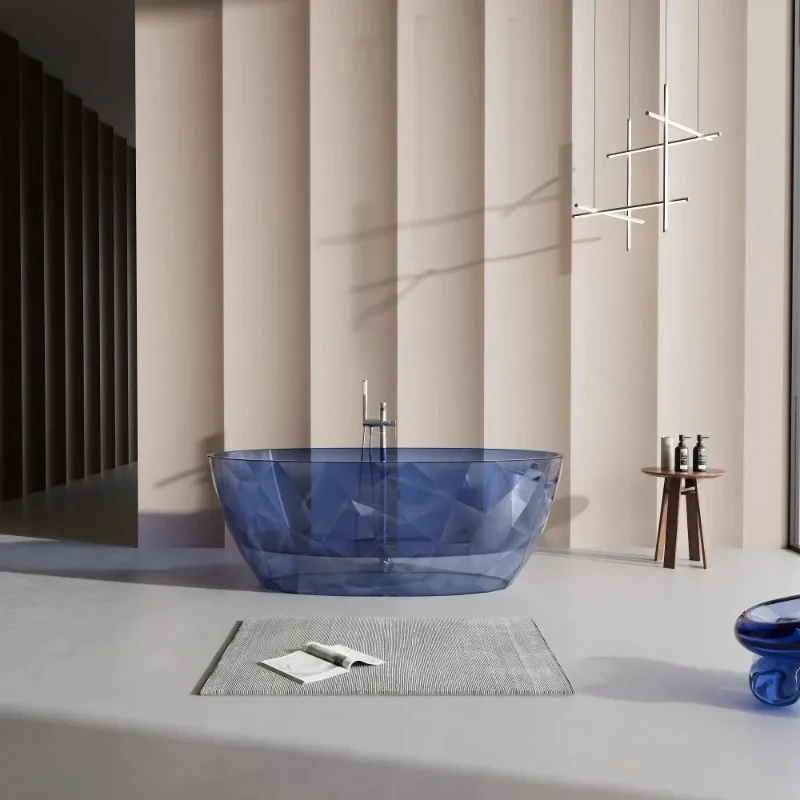 

53 Acrylic Transparent Colored Diamond Bathtub Home Hotel Crystal Bathtub
