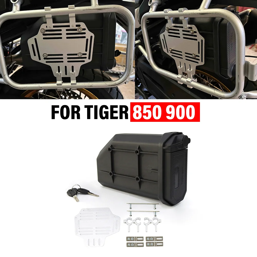 

Новый боковой ящик для инструментов для мотоцикла ДЛЯ TIGER 850 900, ящик для инструментов для мотоцикла, боковой ящик для инструментов, водонепроницаемый декоративный ящик, первая помощь/ломка