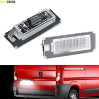 2pcs For Fiat Ducato For Citroen Jumper For Peugeot Boxer 2006-2019 Canbus Error Free License Number Plate Light Lamp White LED
