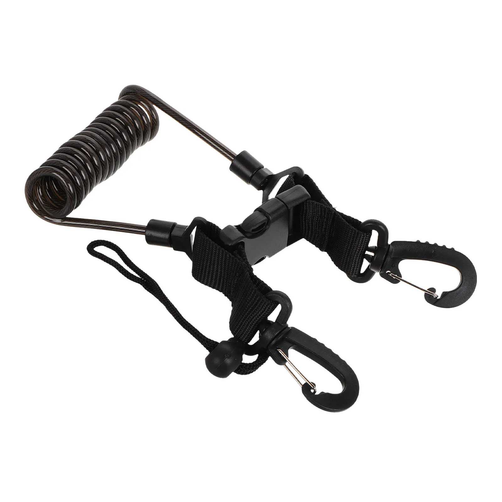 

Scuba Diving Camera Lanyard Retractable Spring Coiled Design Single-Handed Operation Excellent Rebound Performance Diving Safety