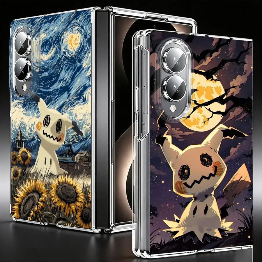 Funny P-okemons Mimikyu Case for Samsung Galaxy Z Fold 8 ZFold8 Transparent Soft Phone Cover