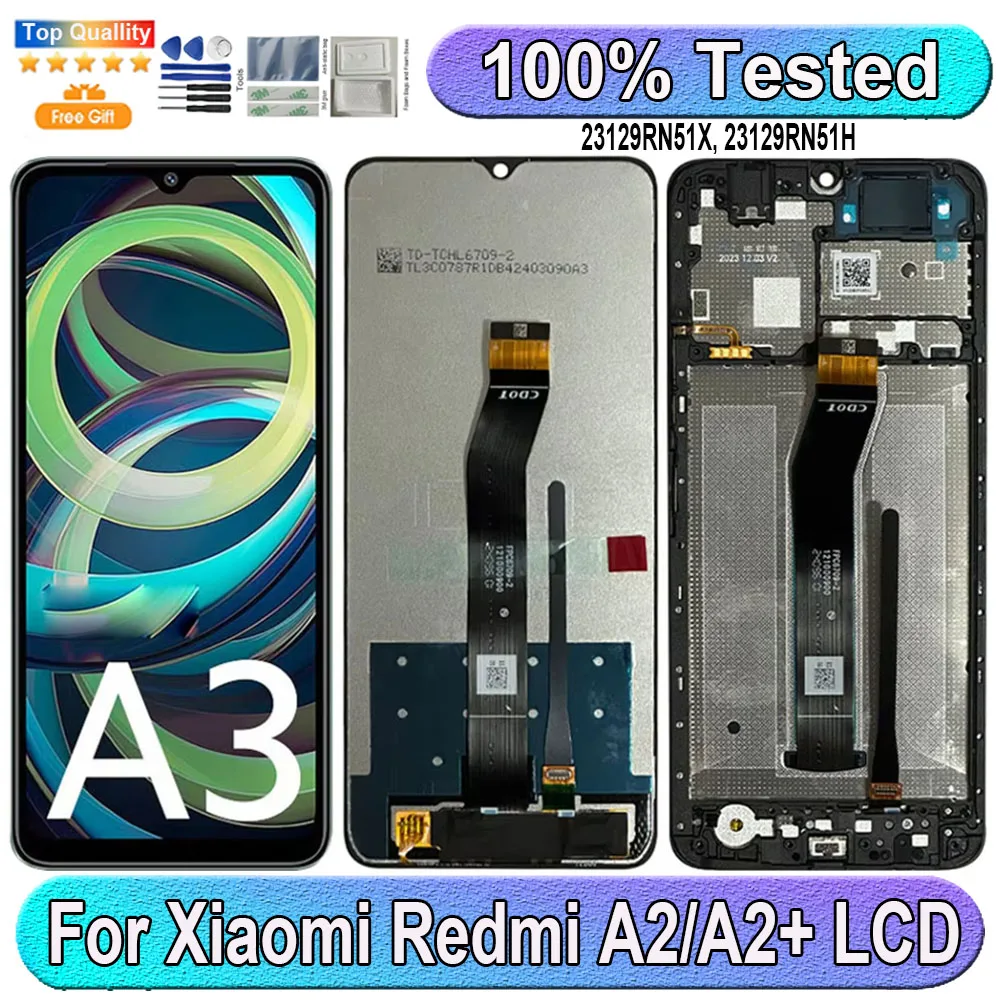 

6.71''For Xiaomi Redmi A3 LCD Display Screen Touch Panel Digitizer Replacement Parts For Xiaomi Redmi A3 Screen With Frame