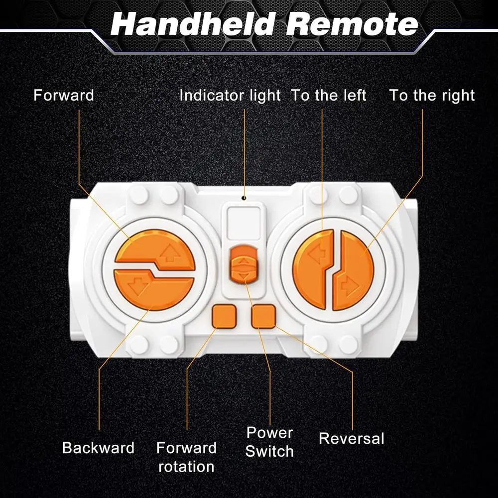 Zestaw robota STEM: Klocki konstrukcyjne sterowane pilotem i aplikacją dla dzieci od 8 lat - Zabawka RC Mars Rover na prezent