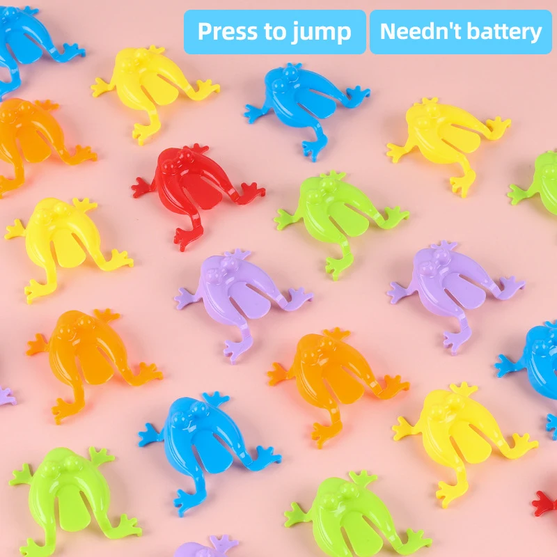 5/10/20 Pcs Jumping Frog Bounce Fidget Toys Antistress Relieve Family Game Kids Birthday Party Toys for Children Boy Gifts