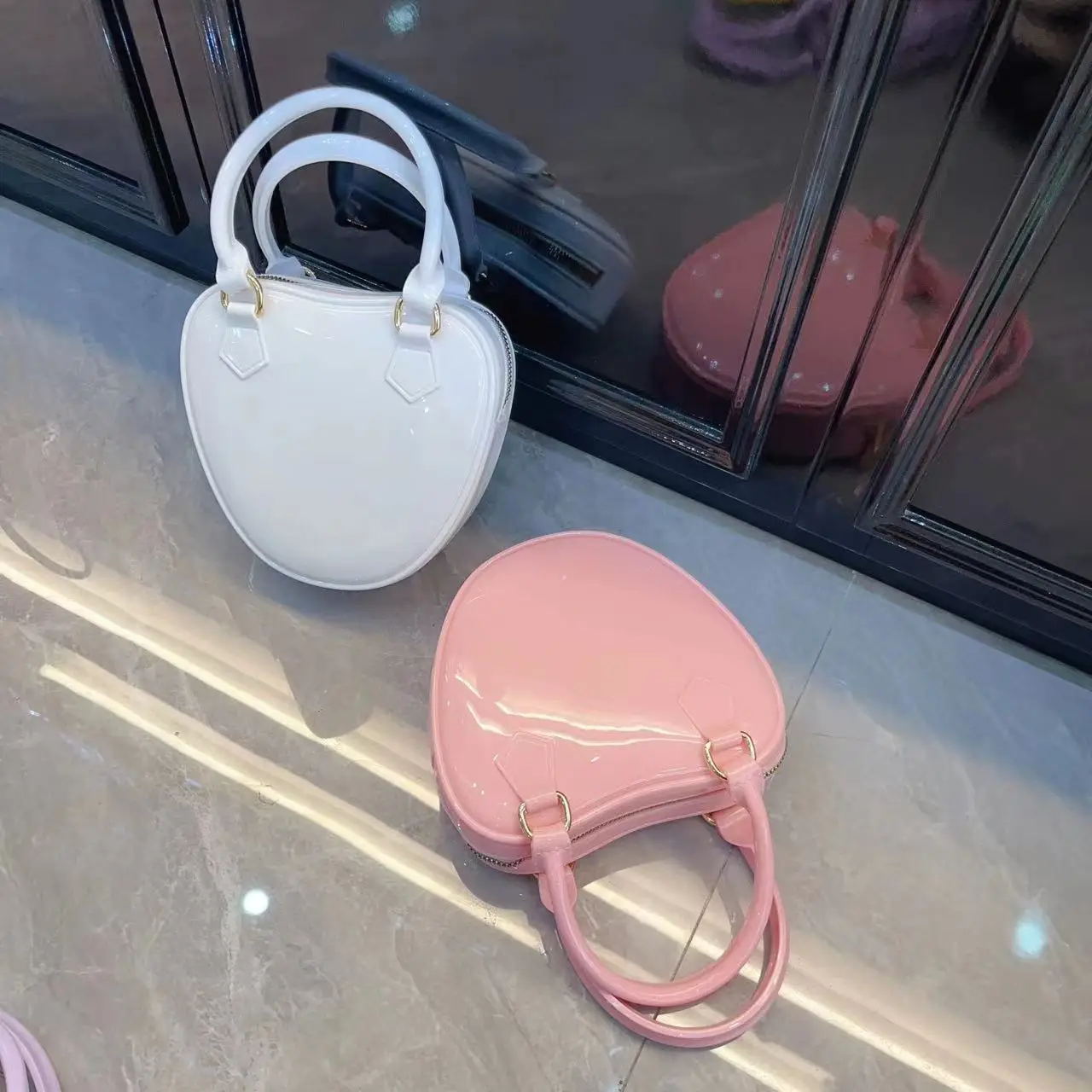 Bolso cruzado de gelatina Para mujer, bolsa de hombro informal a la moda Para teléfono móvil, de diseñador, 2024