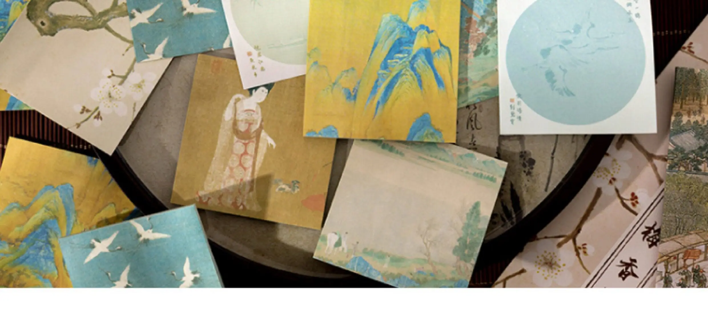 Schöne Haftnotizen im chinesischen Stil mit hohem ästhetischem Wert, antike Kalligrafie-Materialien für Lesenotizen von Schülern, wiederverwendbare Haftnotizen. – Detail 4